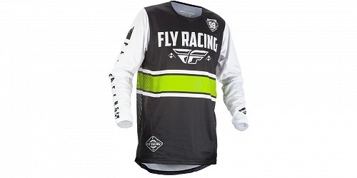 dres Kinetic ERA 2018, FLY RACING - USA (černá/bílá)